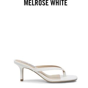 White Steve Madden sandals